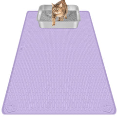 Bartuke cat litter mat 40x28 captures litter and protects floors