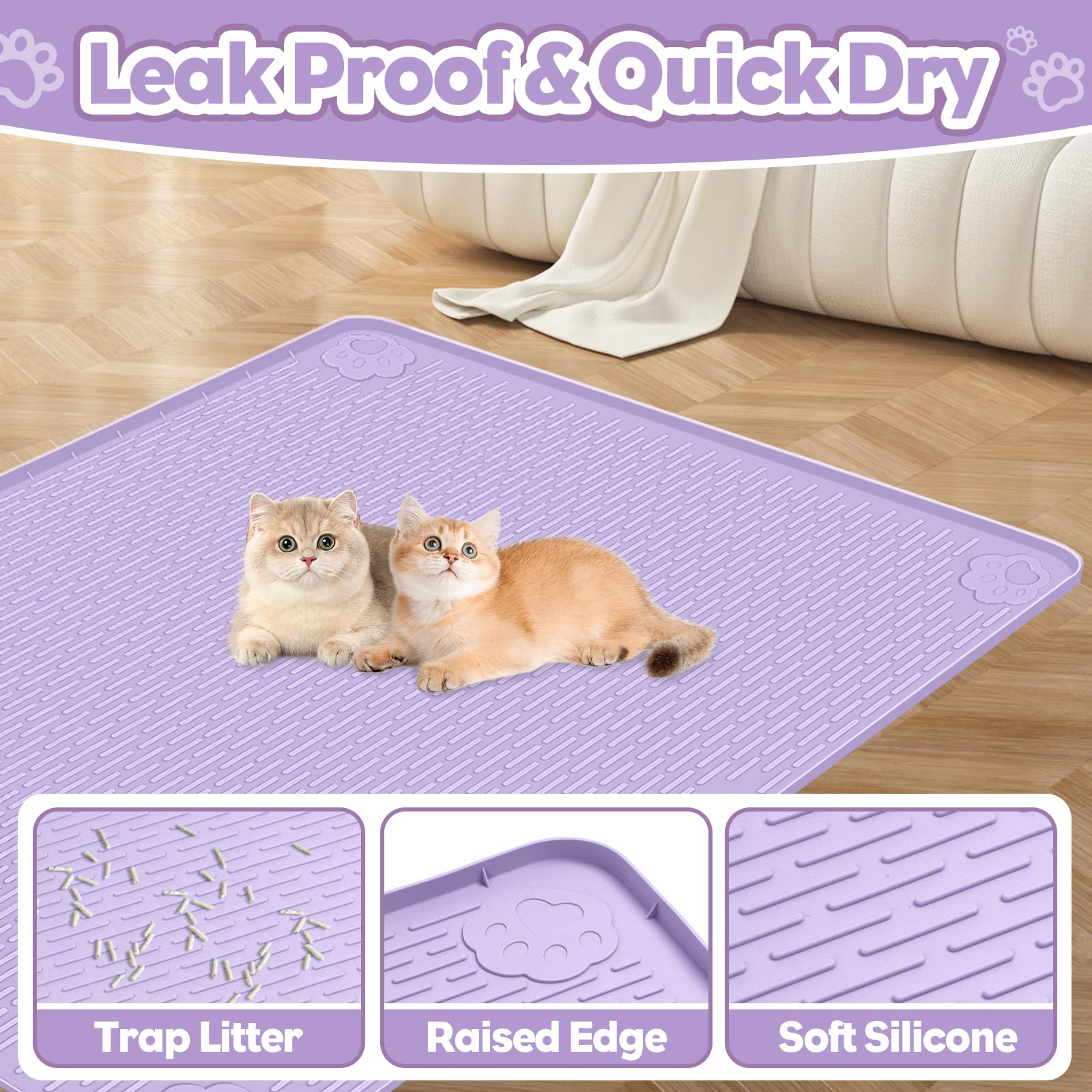 Bartuke mat is easy to clean and quick rinse-ready