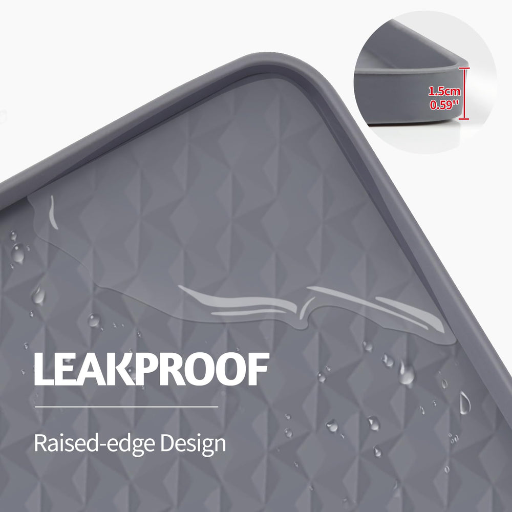 Bartuke large mat providing floor protection under litter box