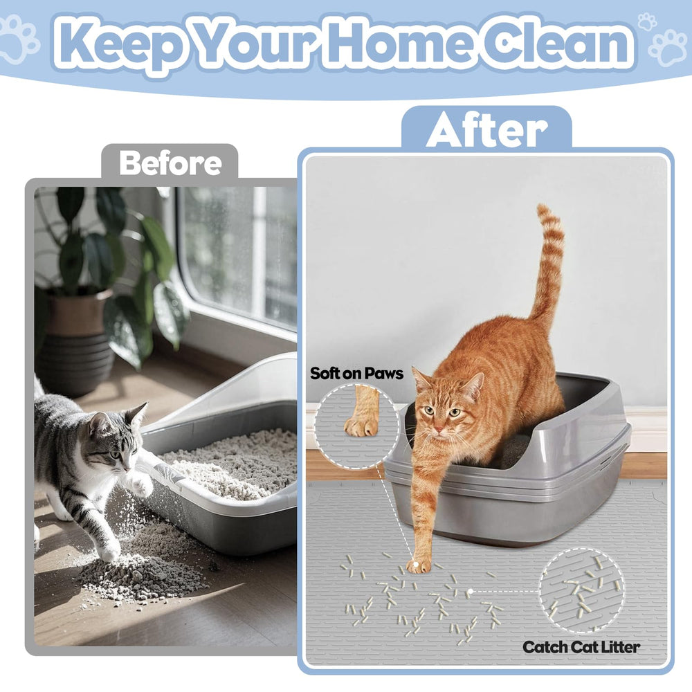 Bartuke silicone mat offers soft paws protection for comfortable every-day use.