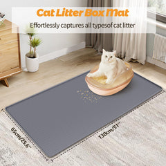 Bartuke silicone mat with soft paws design for gentle kitty comfort