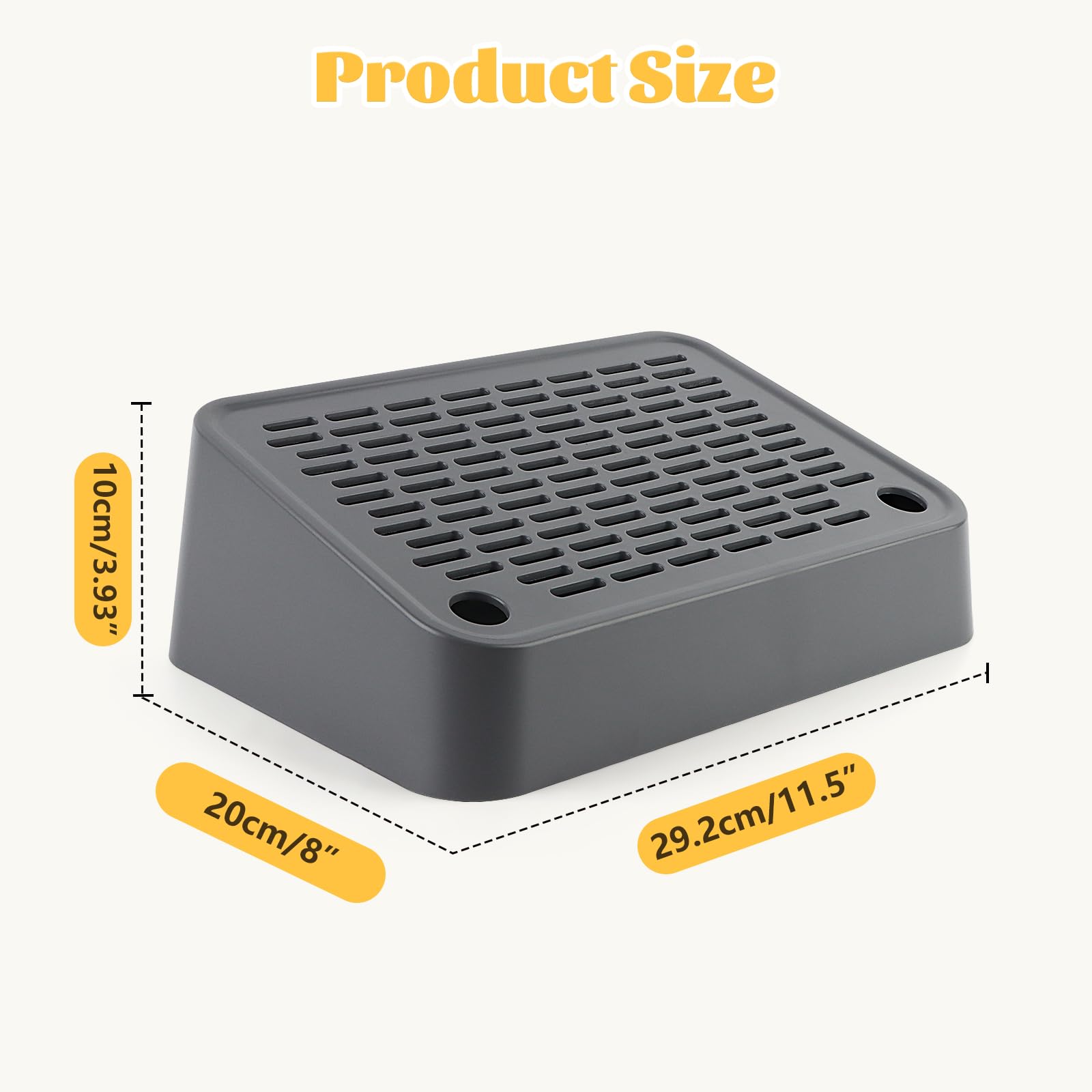 Bartuke Cat Step mesh collection traps litter from paws for a tidier room.