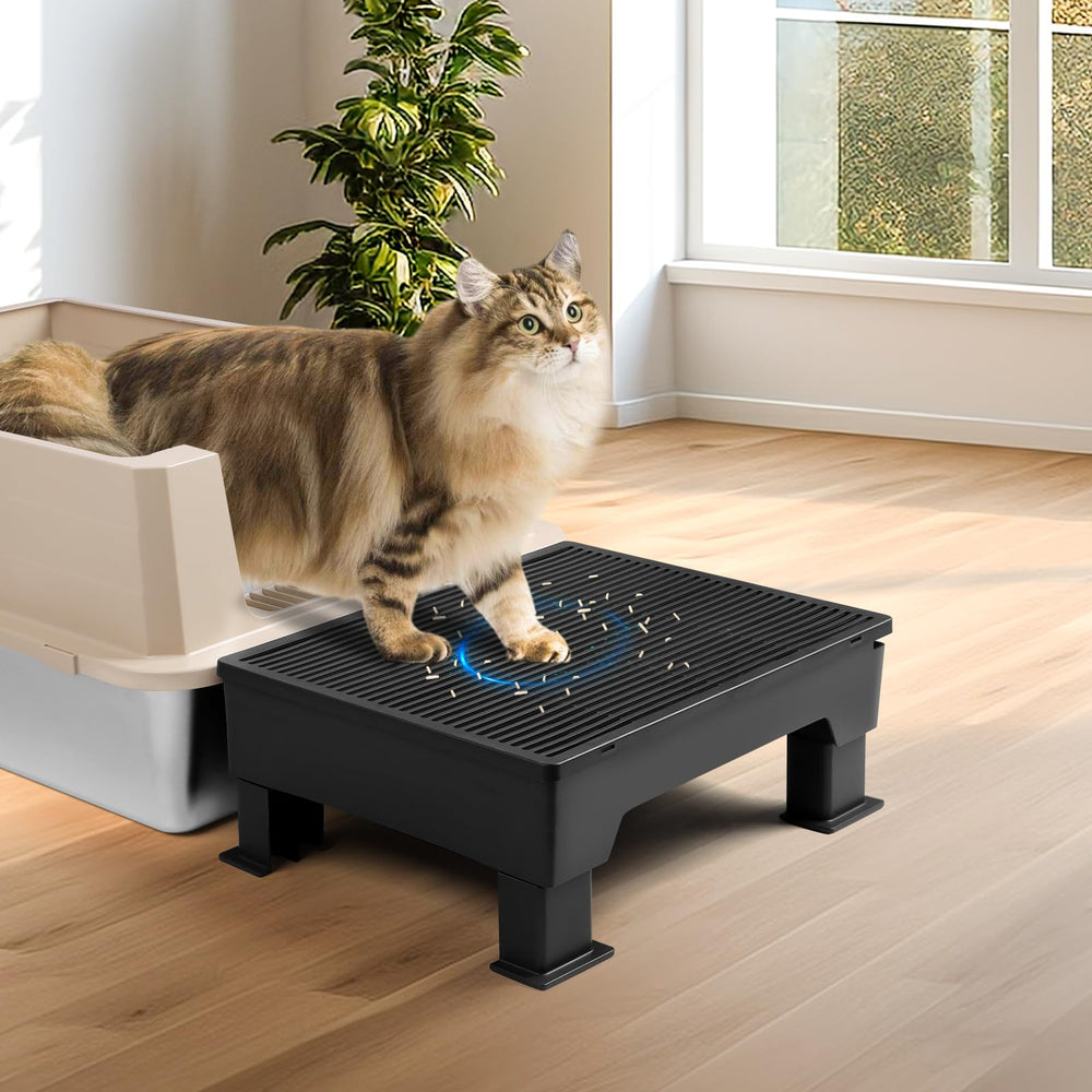 Bartuke compact cat stairs fit standard litter boxes