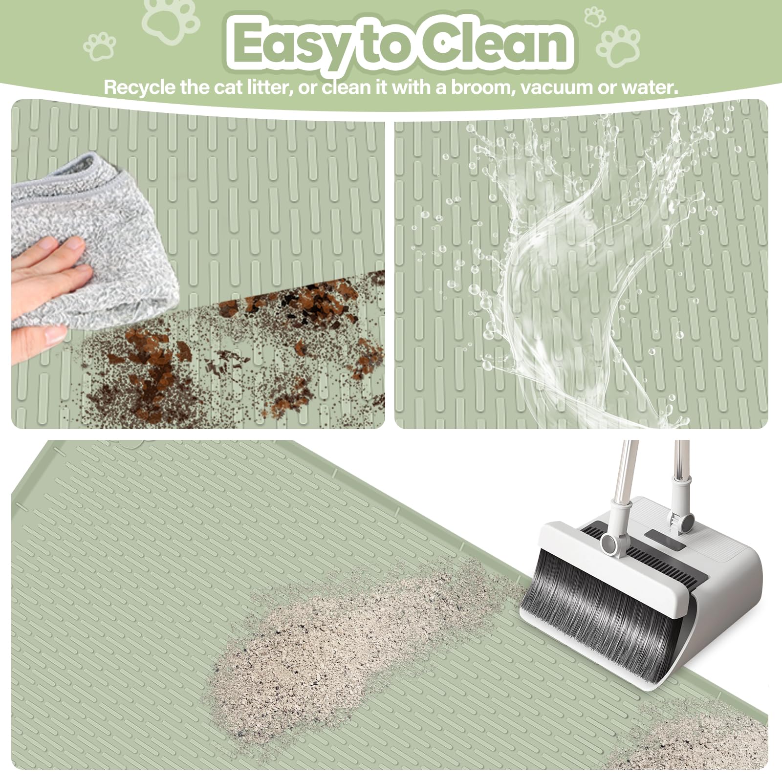 Bartuke easy-clean design under bowls for quick tidying.