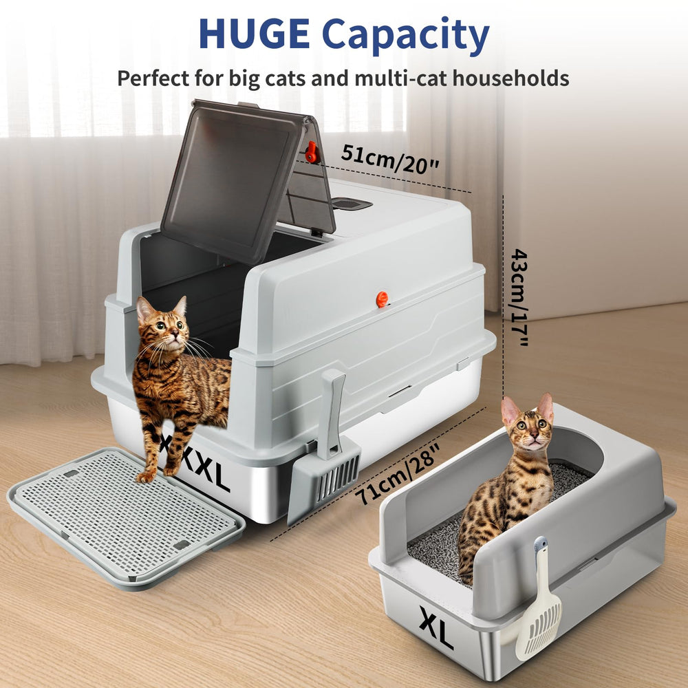 Bartuke front door 180flip cover provides quick access and mess-free cleaning.