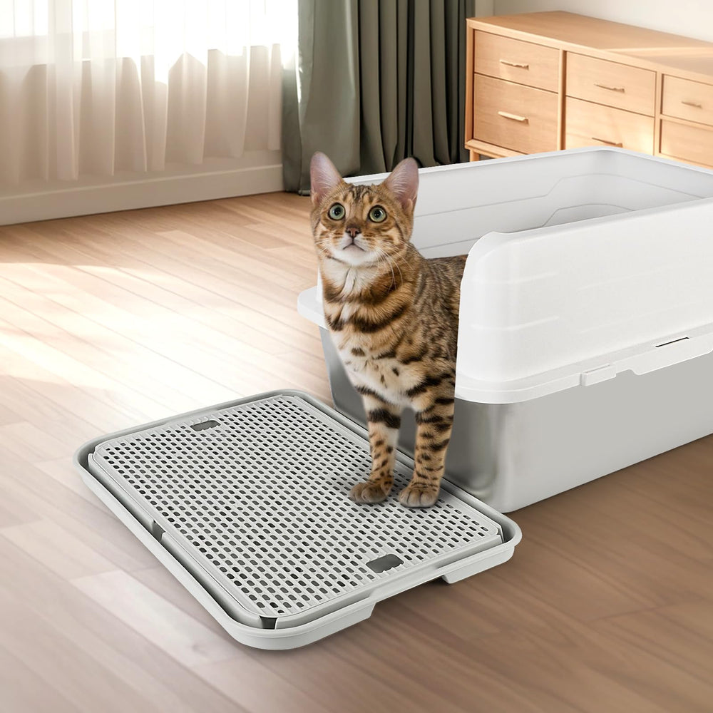 Bartuke Light Grey Cat Step easy to clean and maintain