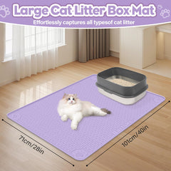 Bartuke silicone litter mat feels soft on paws and durable