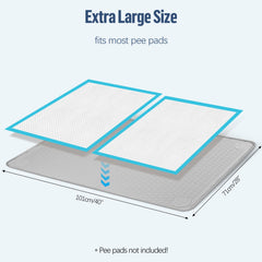 Bartuke silicone mat with non-slip bottom prevents sliding on any floor type.