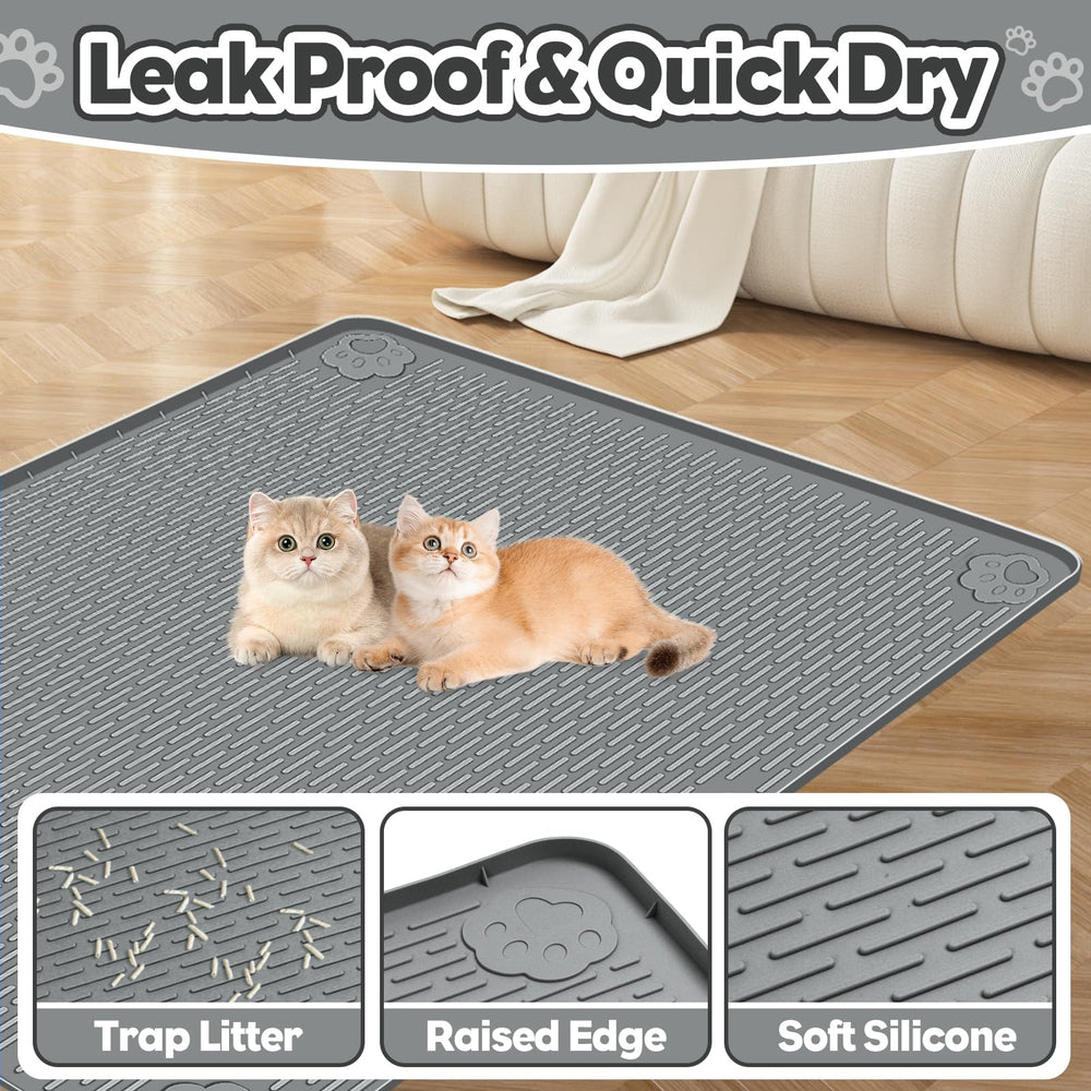 Bartuke textured surface catches litter and prevents scattering.
