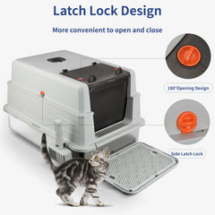 Bartuke three-ways-to-use-litter-box supports kittens to full enclosure for odor control.