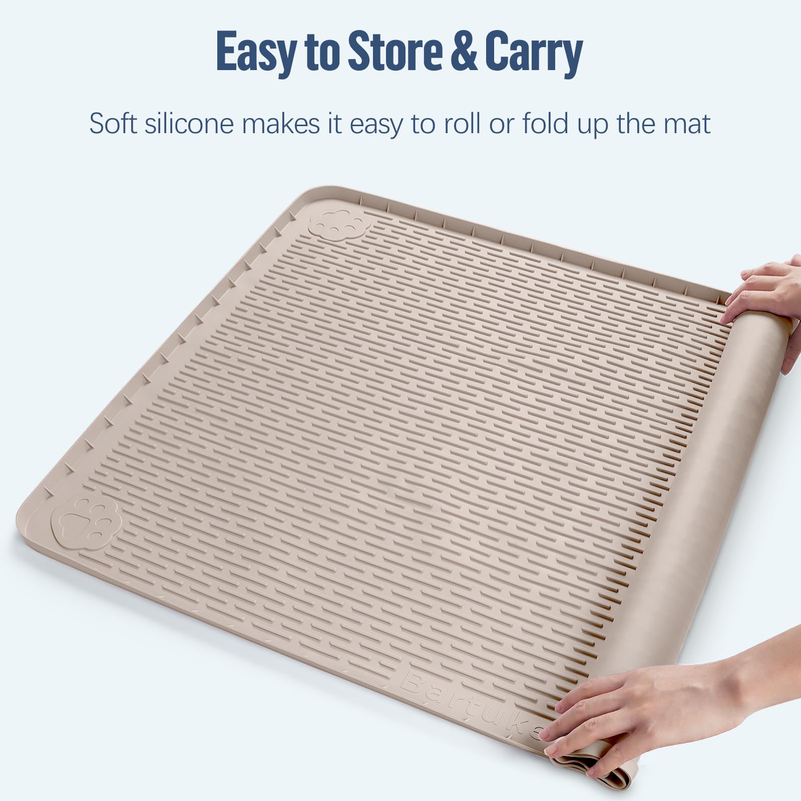 Bartuke wide coverage fits most standard training pads.