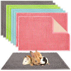 Barydat guinea pig cage liner in gray, soft microfiber for cozy bedding and easy cleaning.