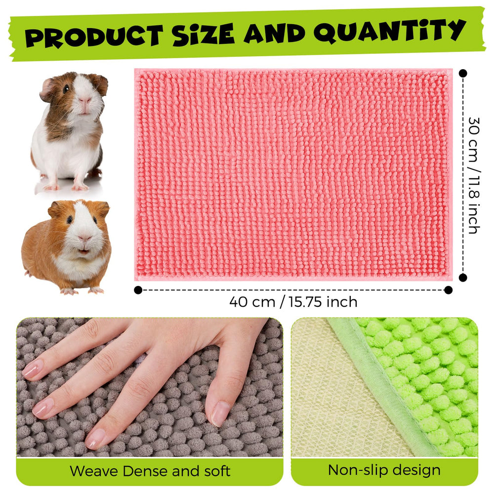 Barydat guinea pig cage liner in green, color-coded set for versatile pet areas.
