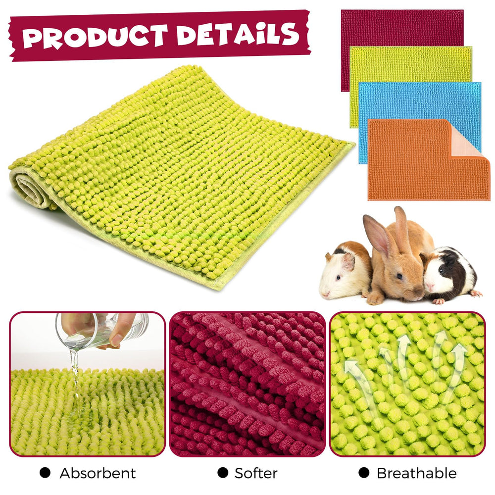 Barydat guinea pig liner with microfiber absorbent surface keeps bedding dry and comfortable