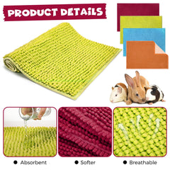 Barydat guinea pig liner with microfiber absorbent surface keeps bedding dry and comfortable