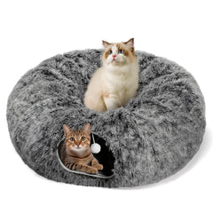 Baseola cat tunnel bed 32-inch full tunnel for spacious play and rest