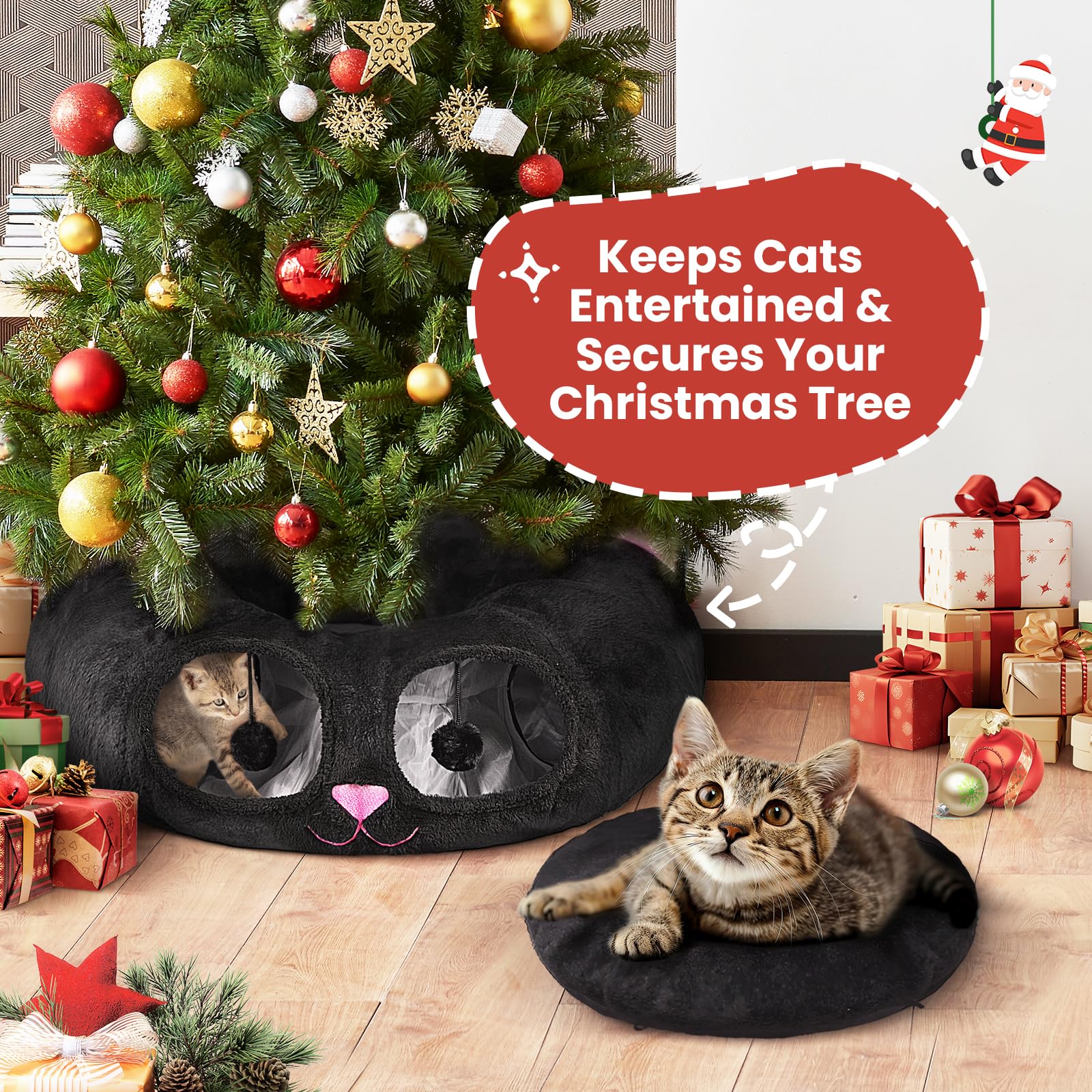 Spacious interior fits kittens, puppies, and small rabbits up to 22 lb.