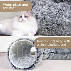 Baseola cat tunnel bed metal frame emphasizes durability for active pets
