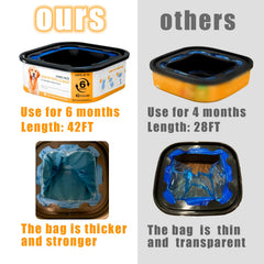 BATADAPTER durable leak-proof bags prevent mess during disposal.