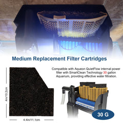 Batator EcoRenew medium cartridge with carbon media enhances filtration performance.