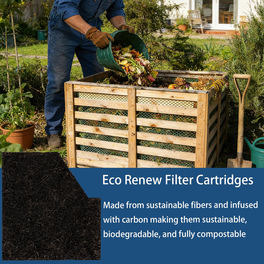 Batator EcoRenew medium cartridge crafted from sustainable fibers.