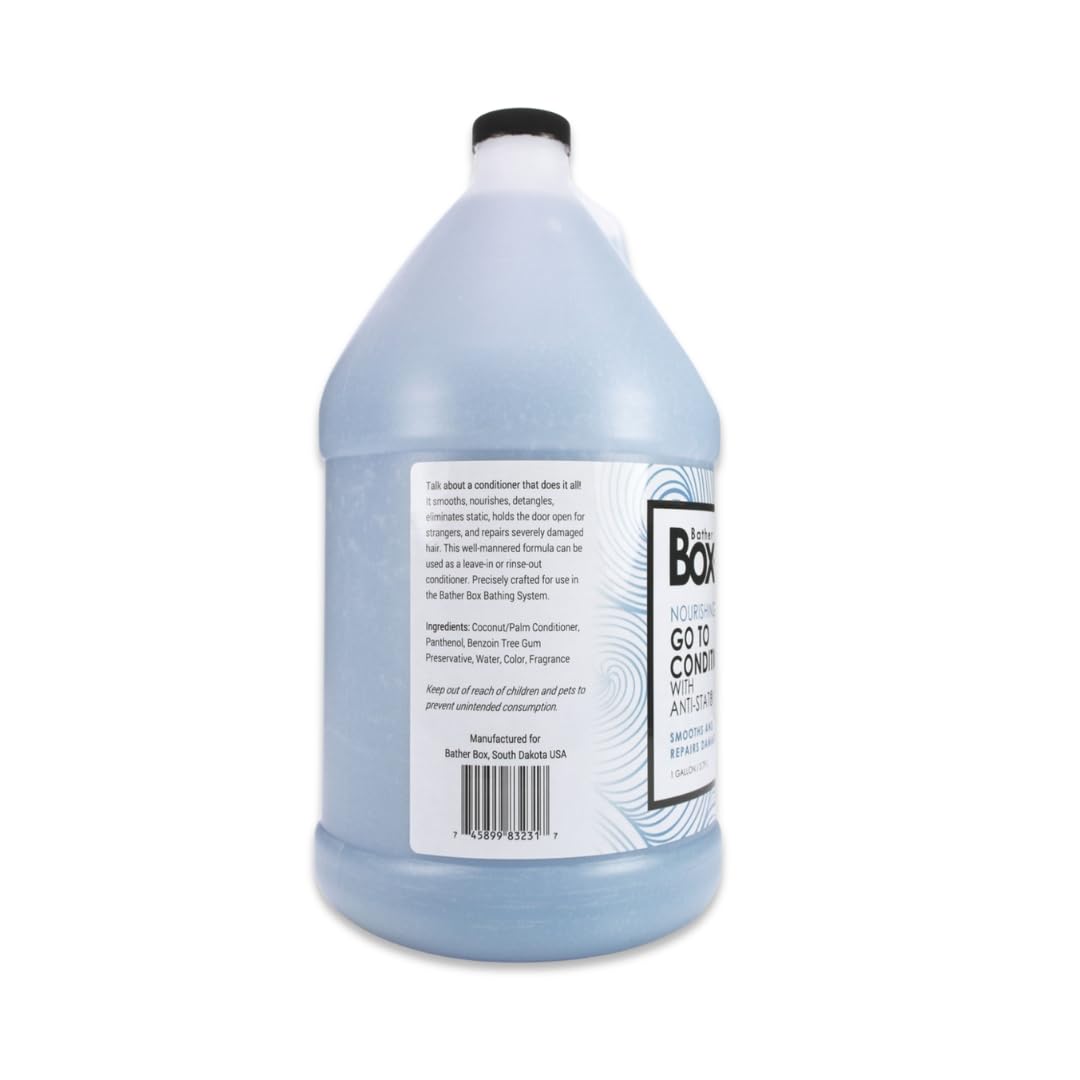 BatherBox Go To Dog Conditioner coat smoothing action delivers salon-like results at home.