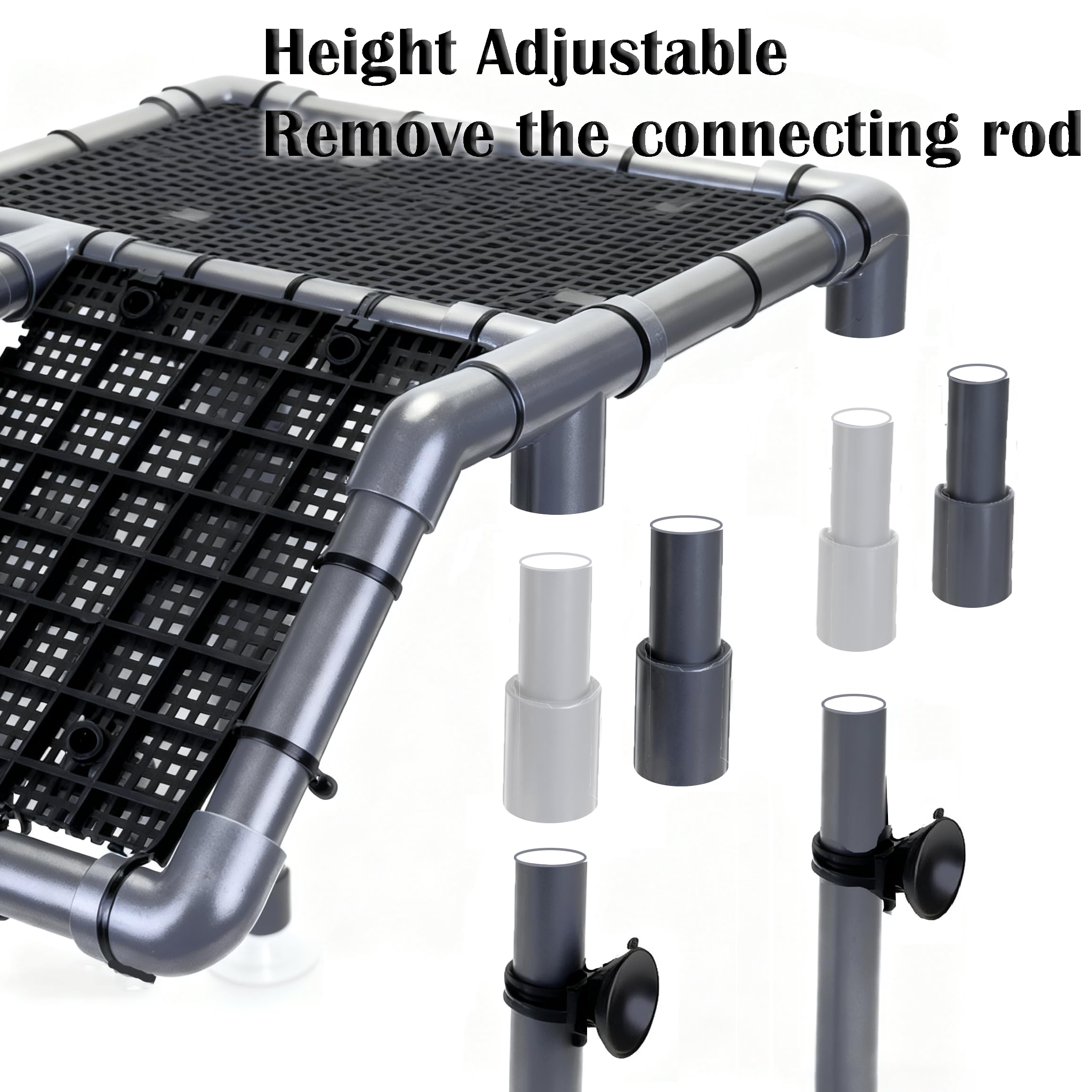 Battbeyle 8-suction-cups secure the dock in place during activity