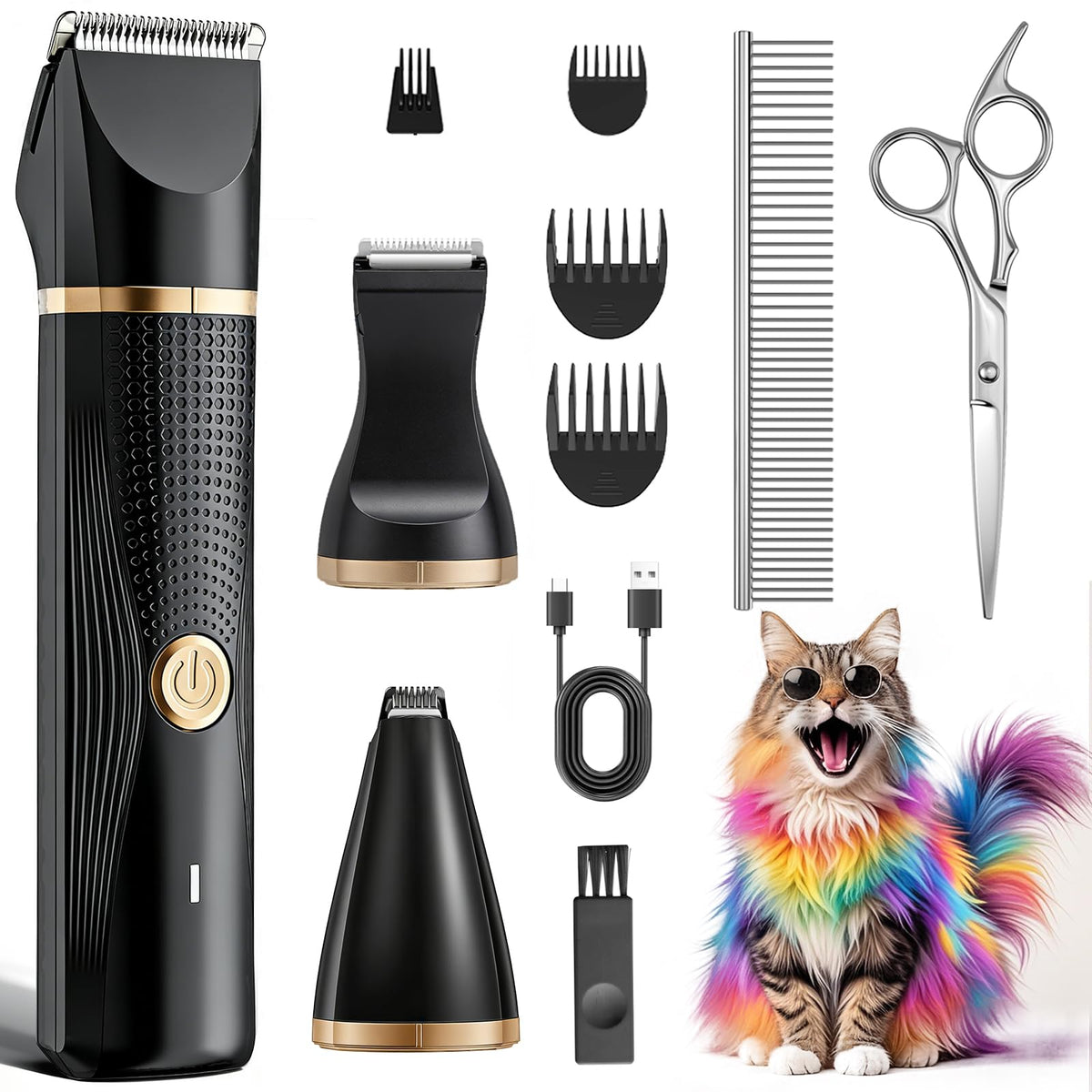 Bautrium cat clipping kit with standard head for body trimming.