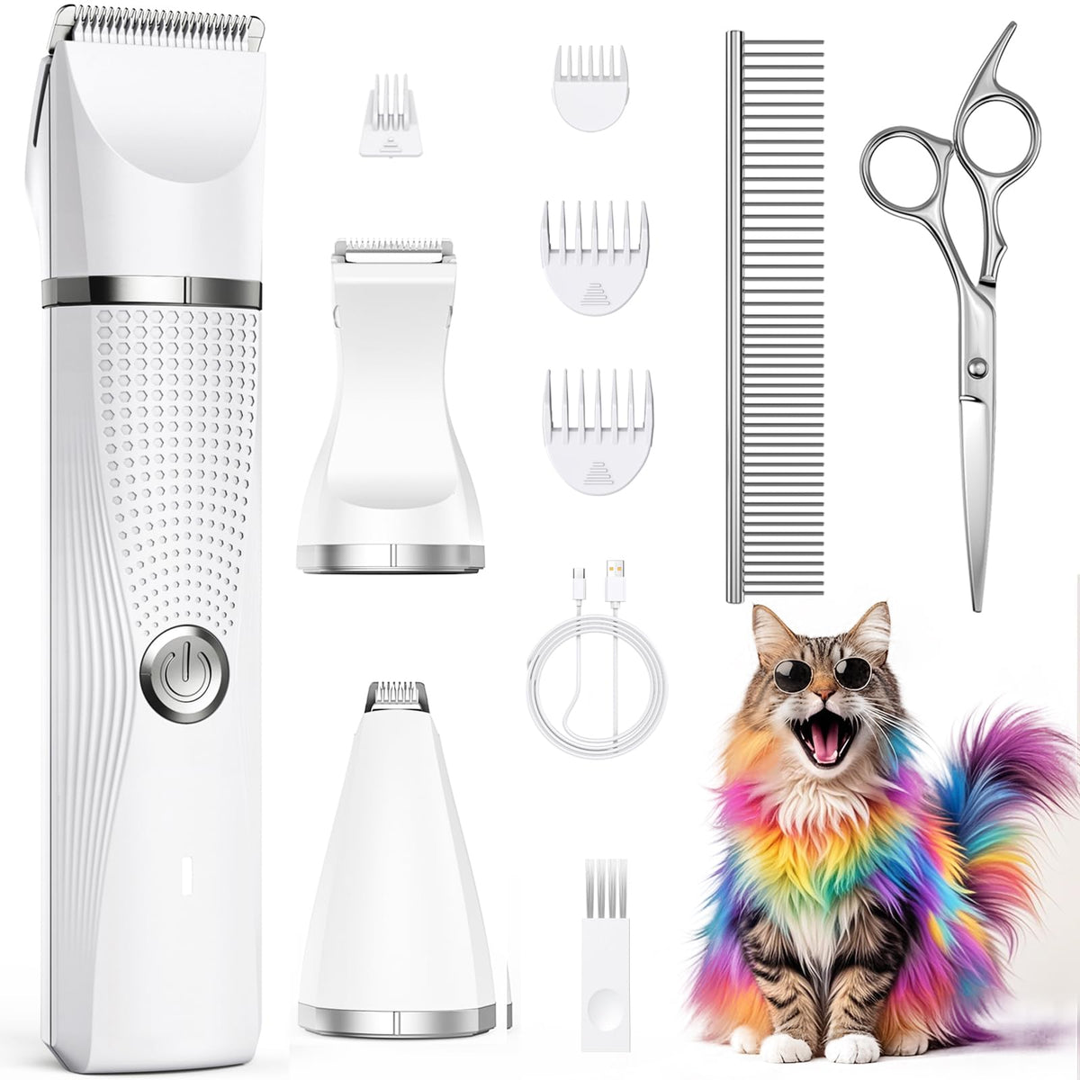 Bautrium cat grooming clippers kit body trimmer for efficient grooming at home