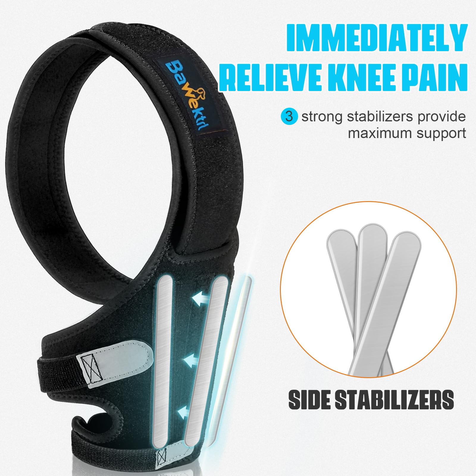 Bawektrl 360-degree knee brace securely supports hind leg movement