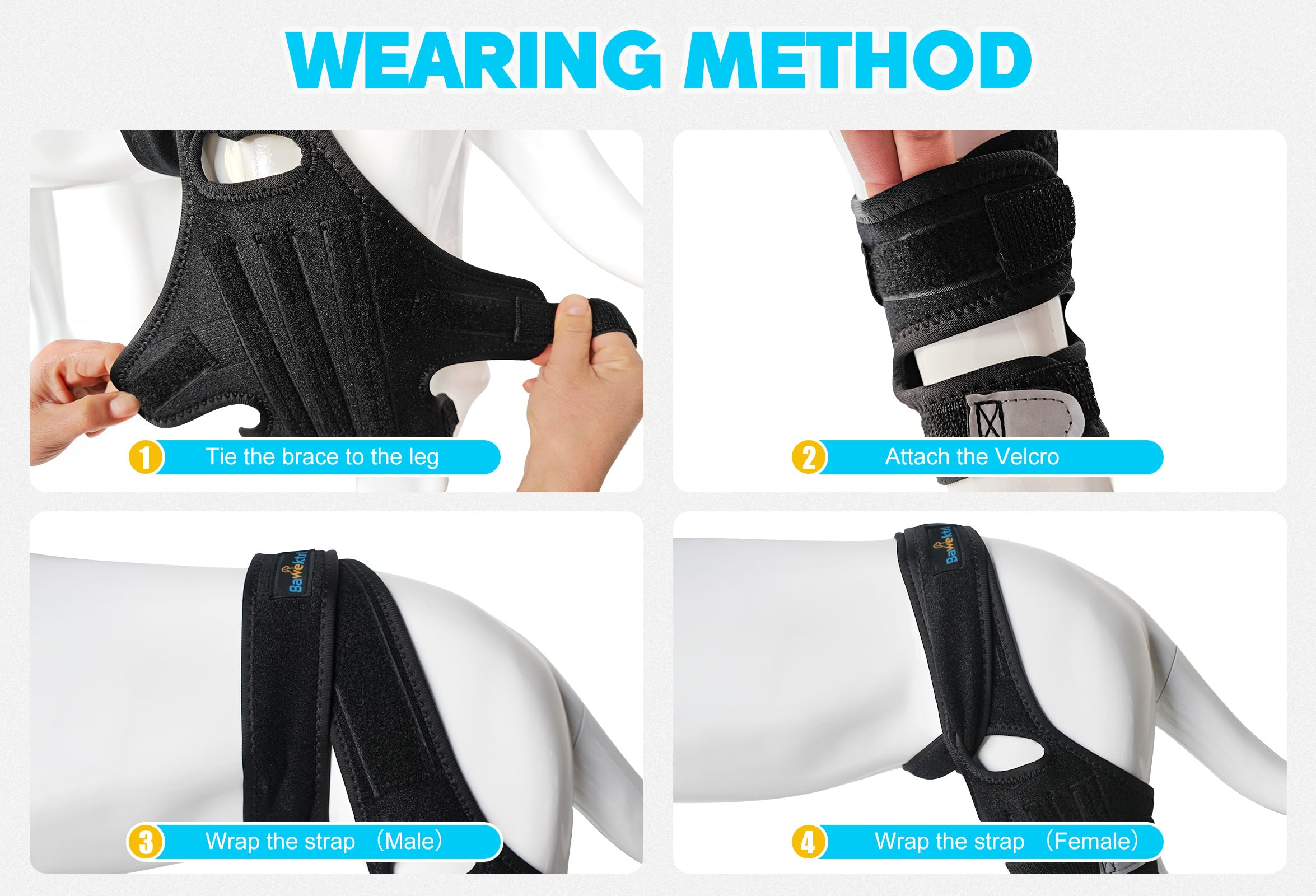 Durable adjustable pads enhance knee stabilization during activity