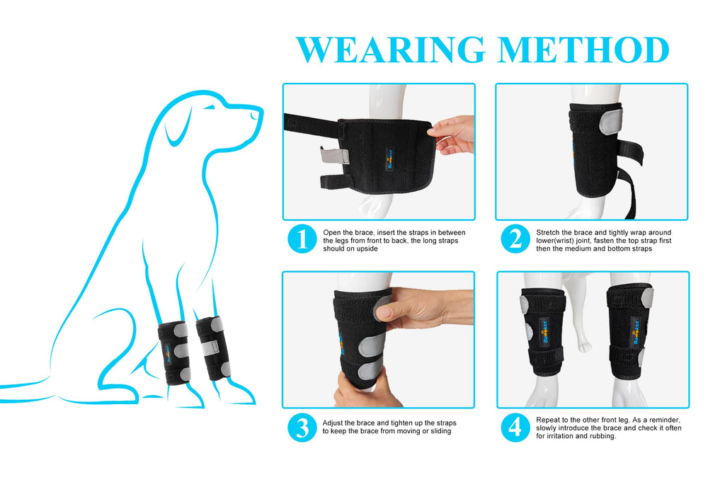 Bawektrl durable Velcro fasteners secure the brace in place