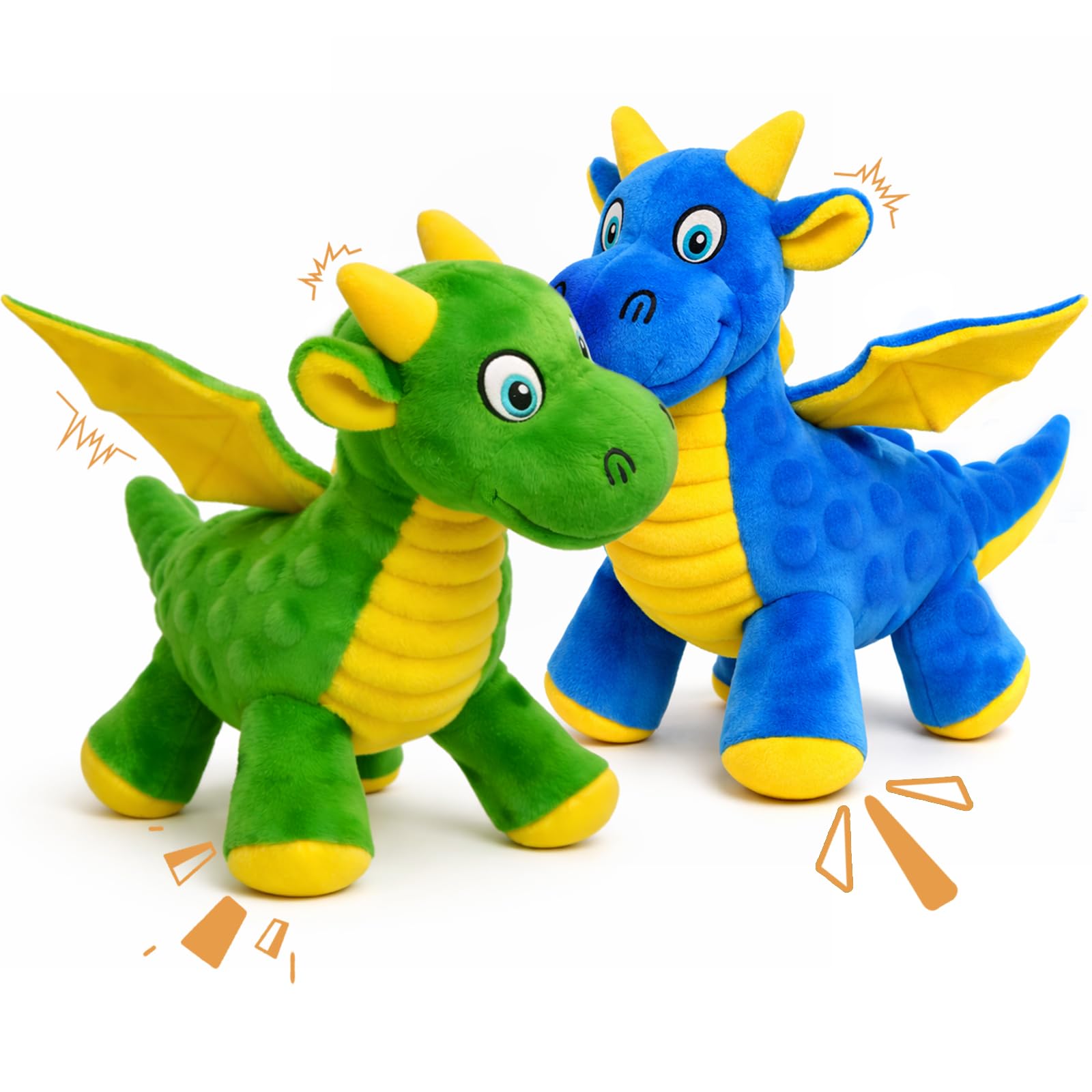 BBeary Squeaky Dragon Toy head-squeaker for interactive play and engagement