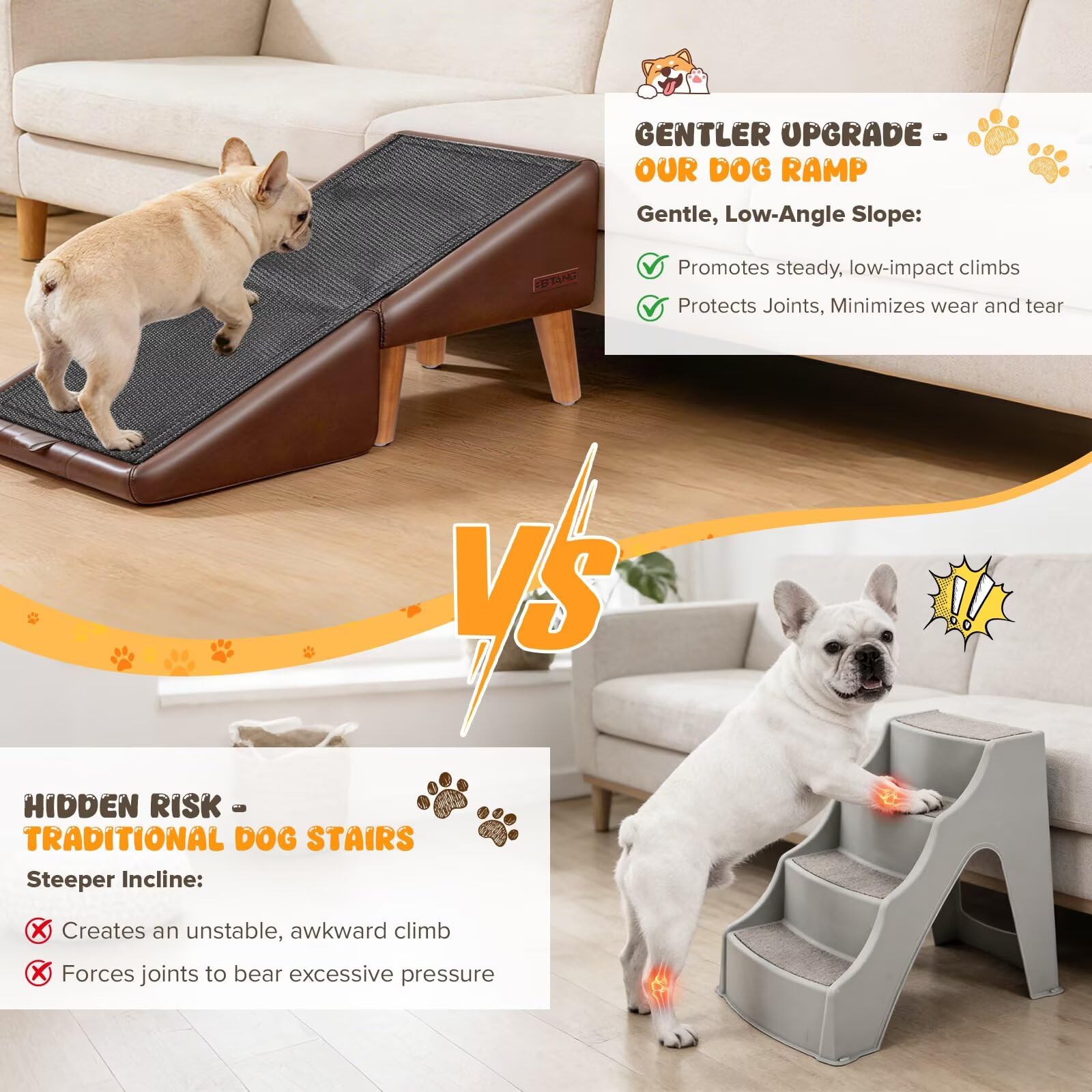 BBtang adjustable silicone feet keep stairs stable on any floor