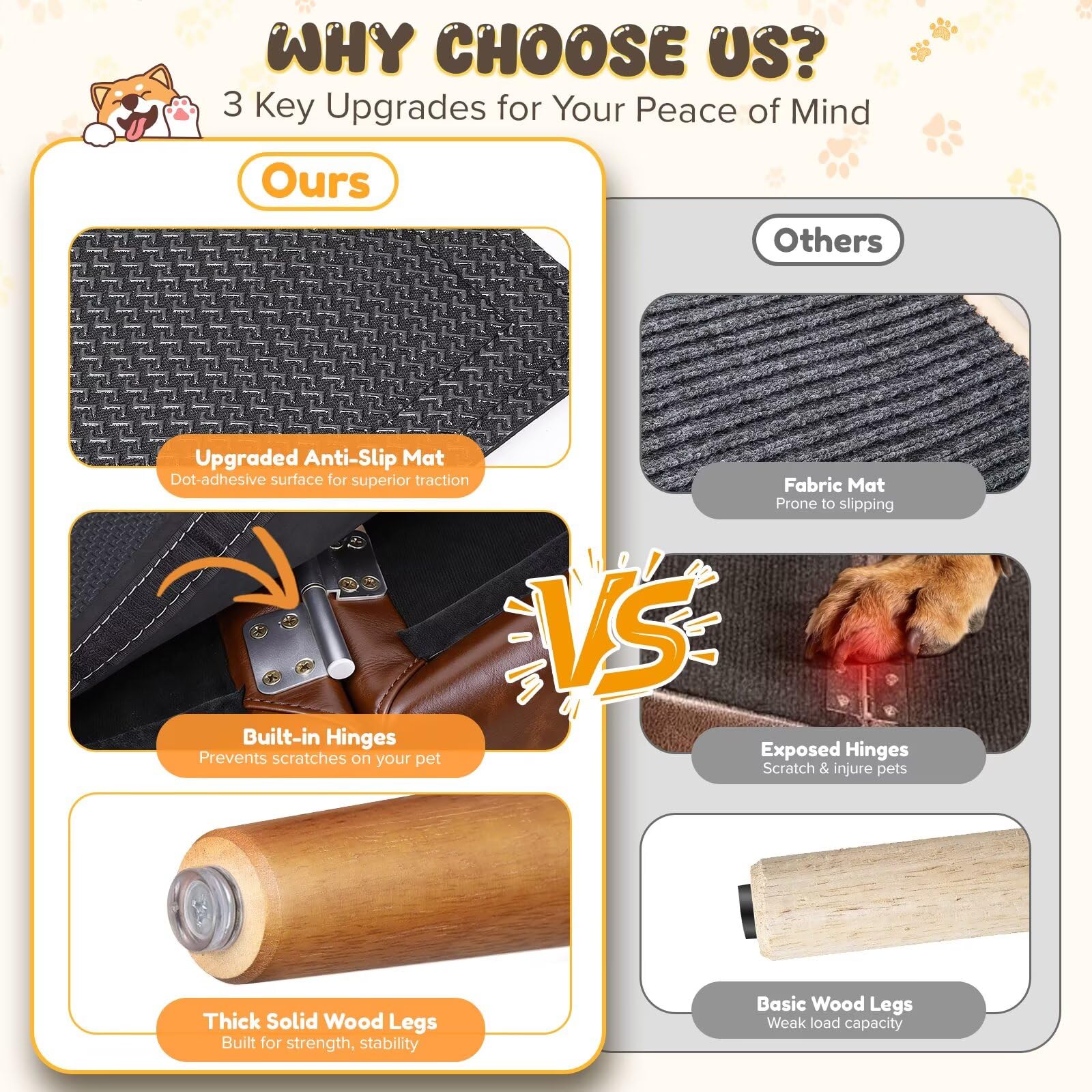 BBtang cloud-soft foam padding cushions each step for comfort