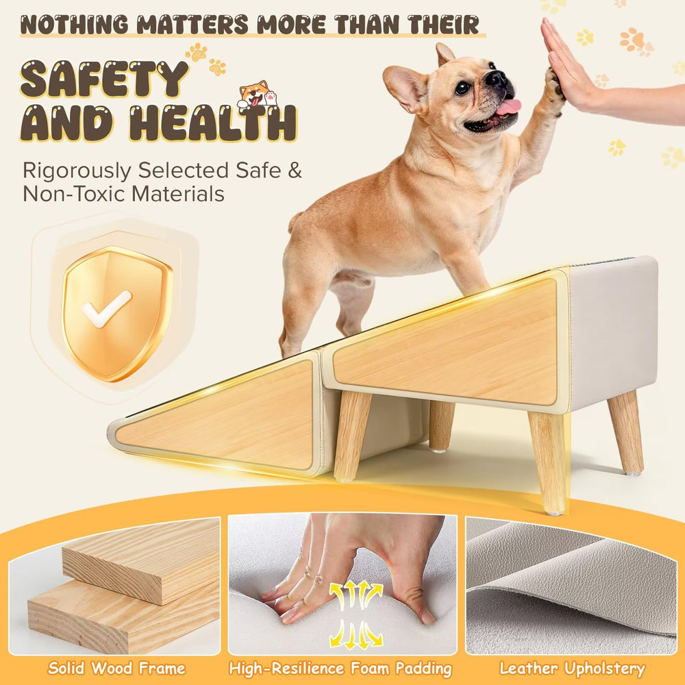 BBtang reinforced solid wood legs keep the stairs stable.