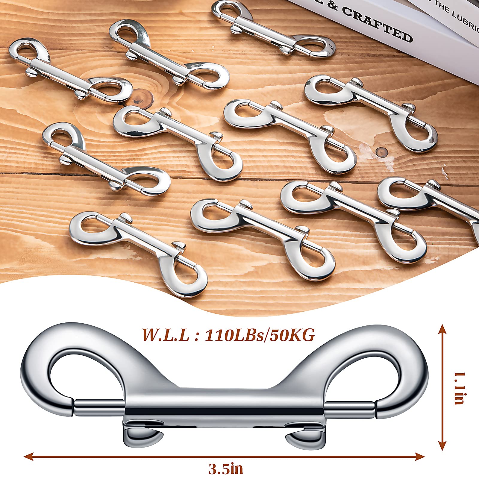 BBTO multipurpose clip serves leash, key chain, and small gear connections.