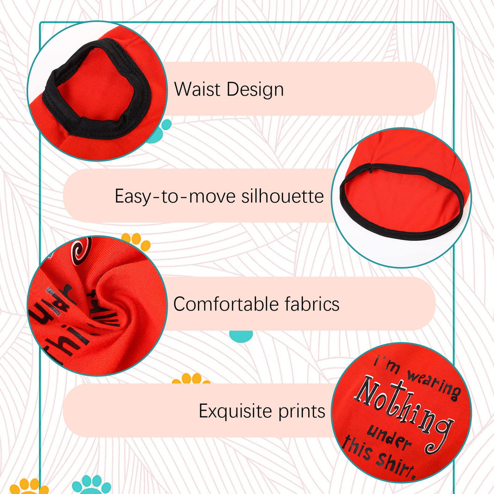 BBTO dog shirt soft polyester fabric for all-day comfort
