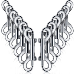 BBTO double-ended bolt snap close-up highlighting durable zinc alloy build for reliable leash connections.