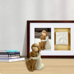 BC BINGO CASTLE Dog Angel Figurine hand painted details add lifelike charm.