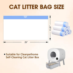 BCHARYA 1mil thick durable liner for heavy litter use.