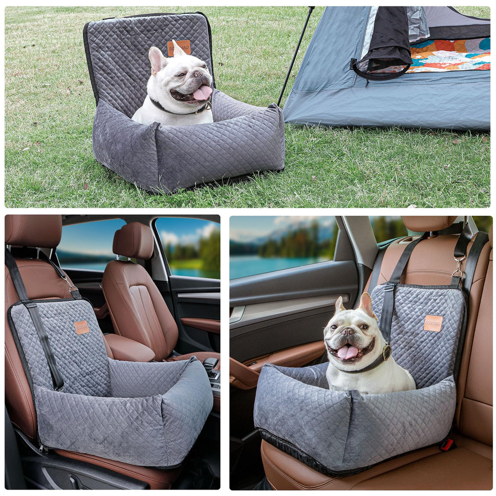 BCOCHAO booster-gray with storage pocket keeps essentials within reach.