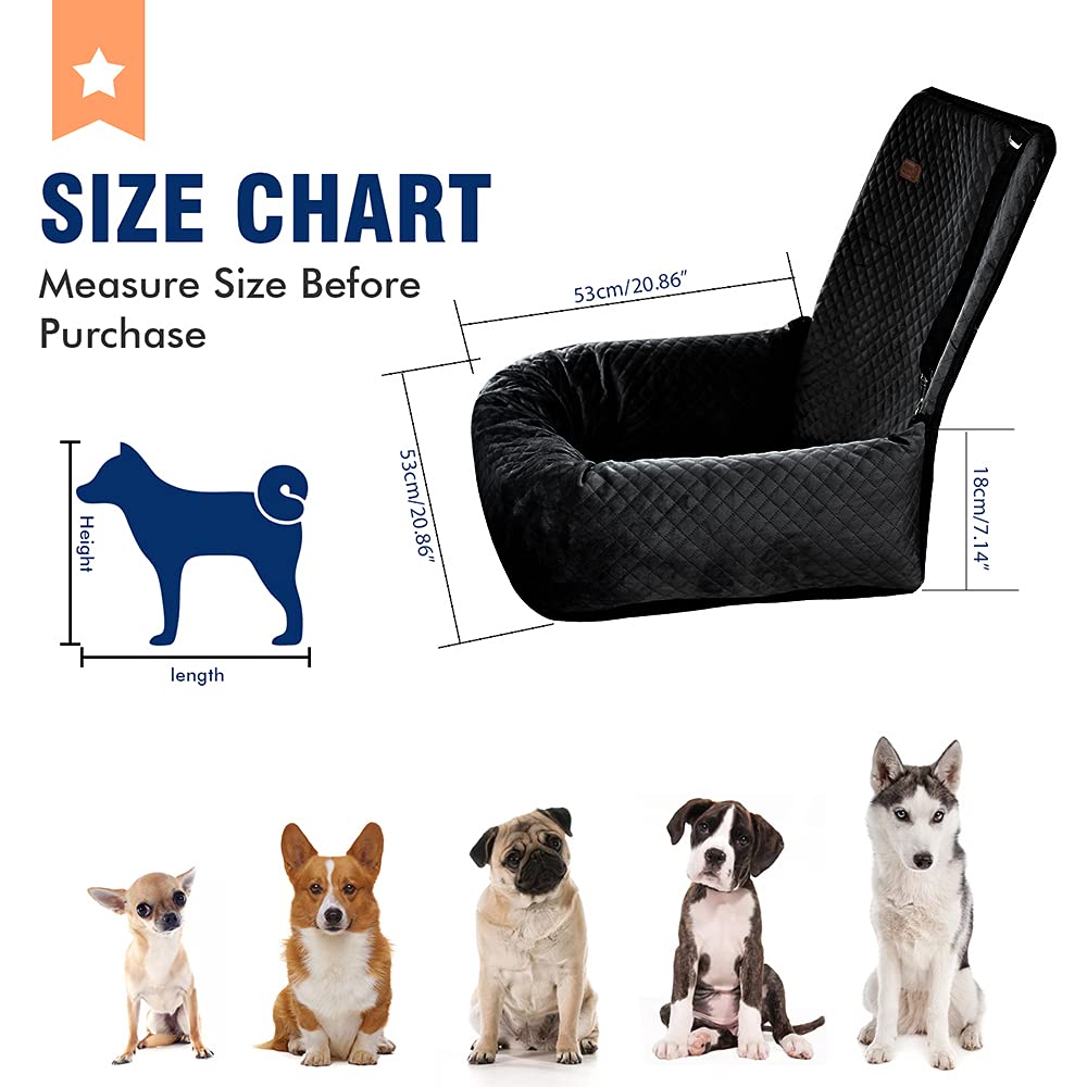 BCOCHAO dog car seat side buckle demonstrates safety attachment to harness.