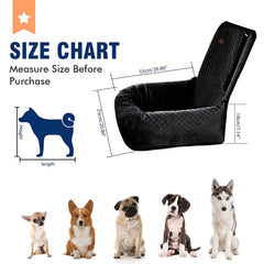 BCOCHAO dog car seat side buckle demonstrates safety attachment to harness.