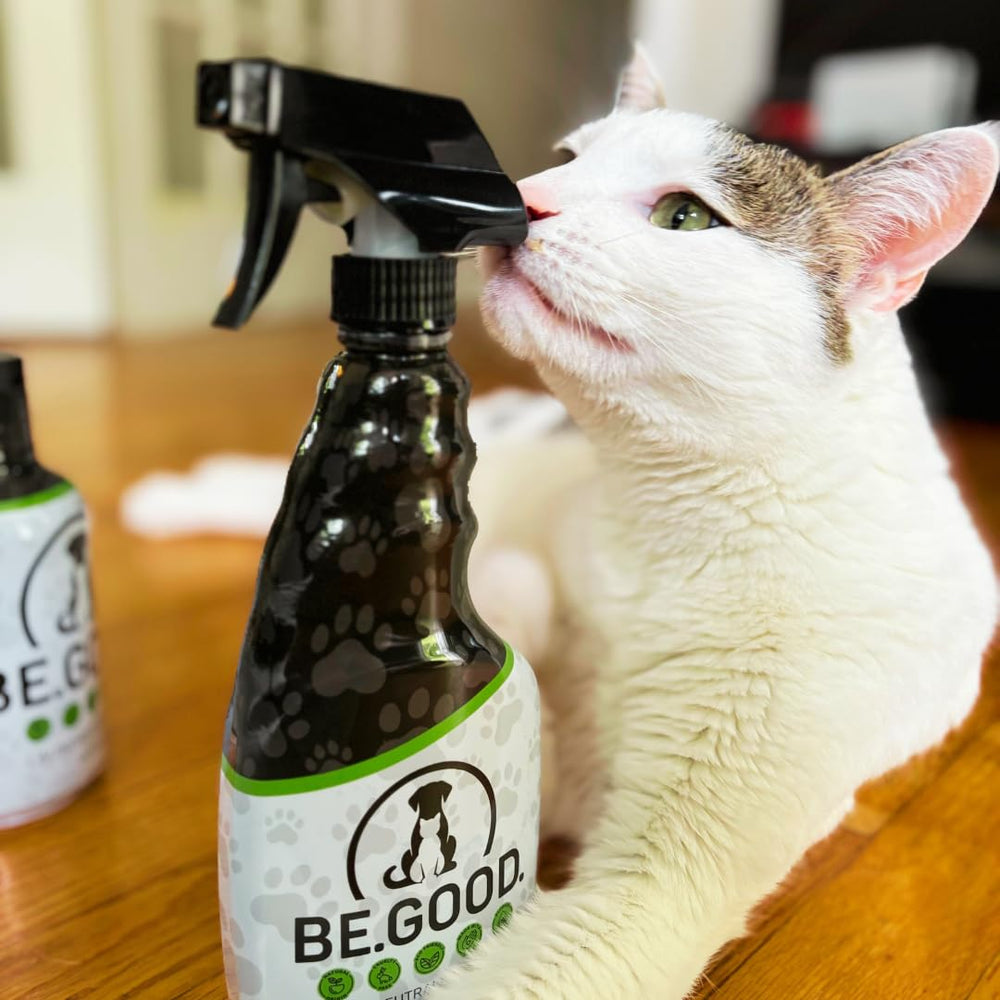 BE GOOD pet bed treatment freshens soft surfaces where pets rest