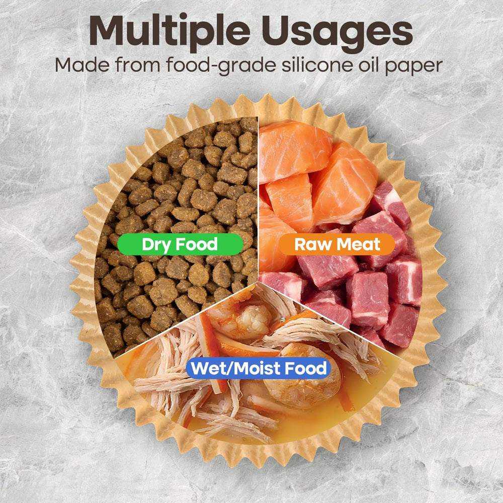 BeaAiwa multi-pet feeding setup with liners reduces cleanup in busy homes.