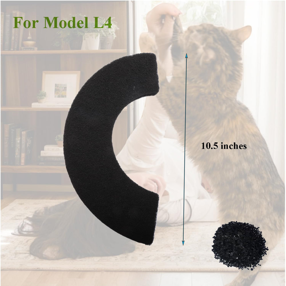 Beacozofu LR4 carbon filter pack extends litter life by reducing odors.