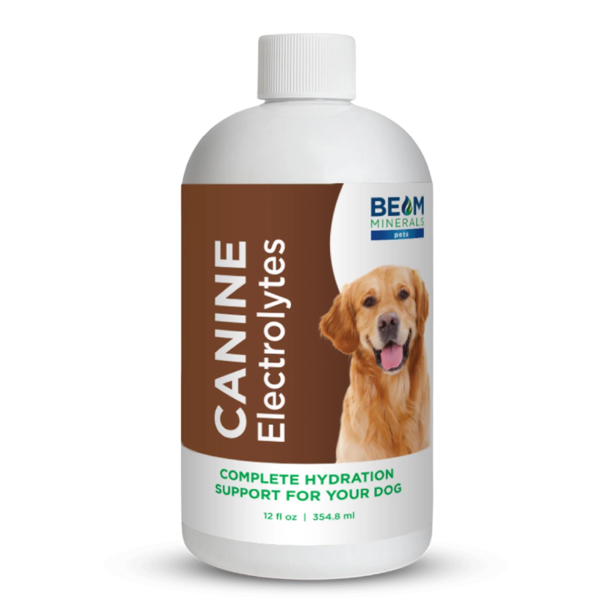 Beam Minerals Complete Canine Electrolytes pour into a dog's bowl to support daily hydration