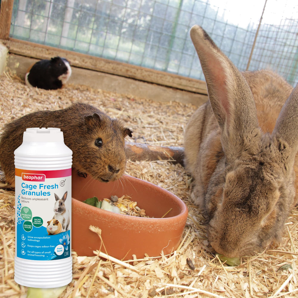 Beaphar Cage Fresh Granules for rabbits, guinea pigs, and small pets.
