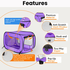 Beatrice crate with dual zippered doors for easy access from either side.